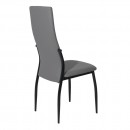 Стул DENVER, экокожа, серый PU 611/черный